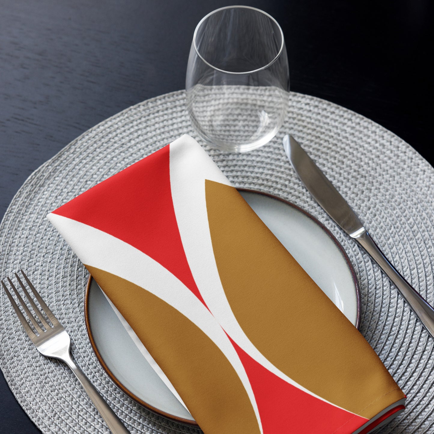 Golden Eye Christmas | Cloth napkin set