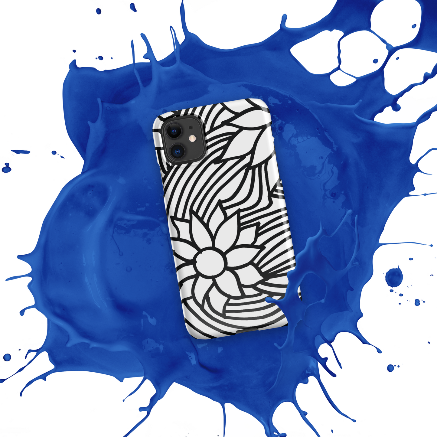 Black And White Flower Ornament | Snap case for iPhone®