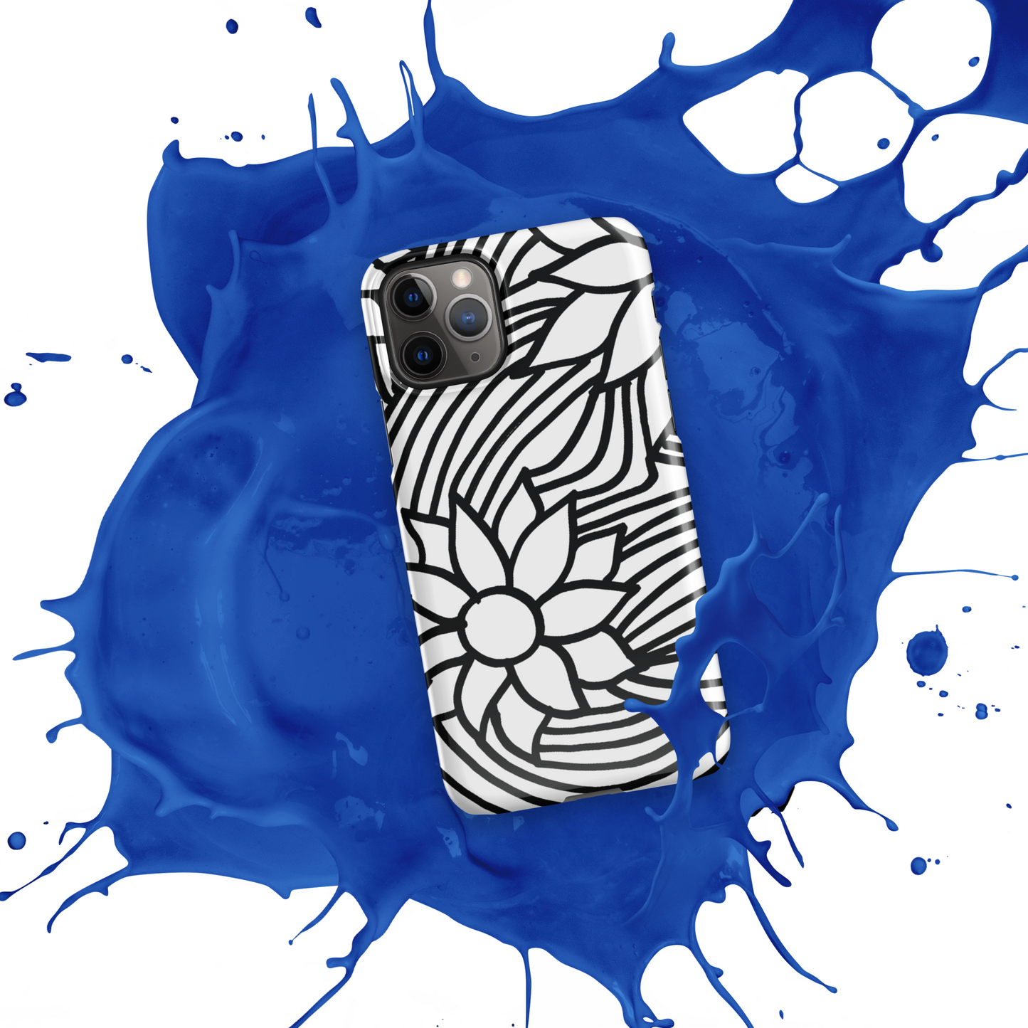 Black And White Flower Ornament | Snap case for iPhone®