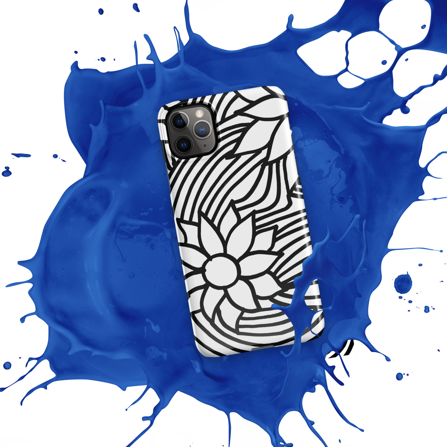 Black And White Flower Ornament | Snap case for iPhone®