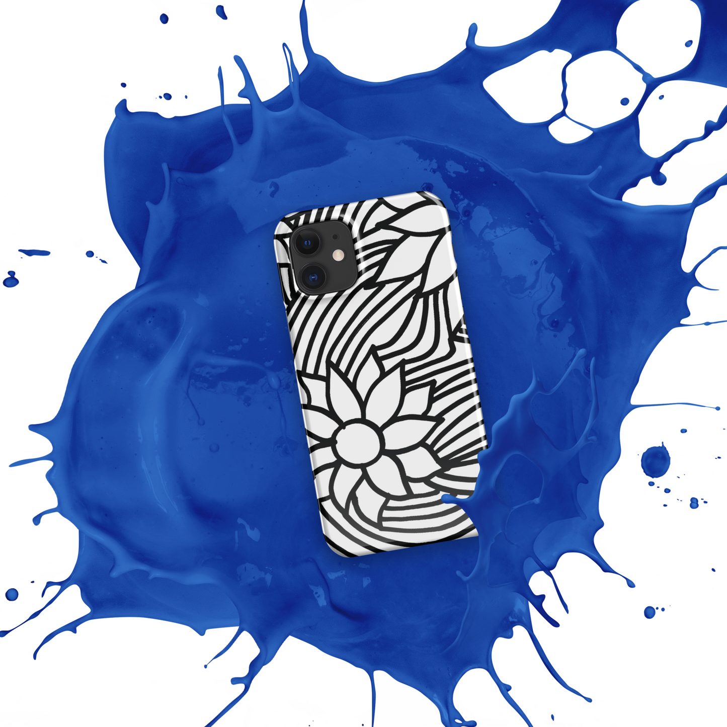 Black And White Flower Ornament | Snap case for iPhone®