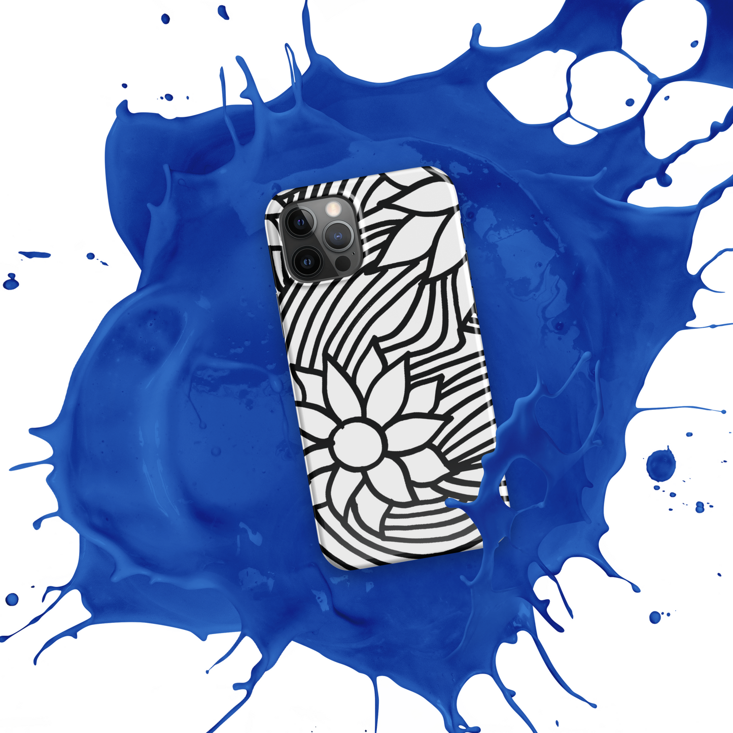 Black And White Flower Ornament | Snap case for iPhone®