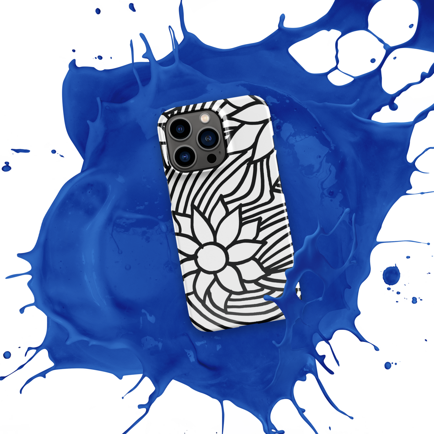 Black And White Flower Ornament | Snap case for iPhone®