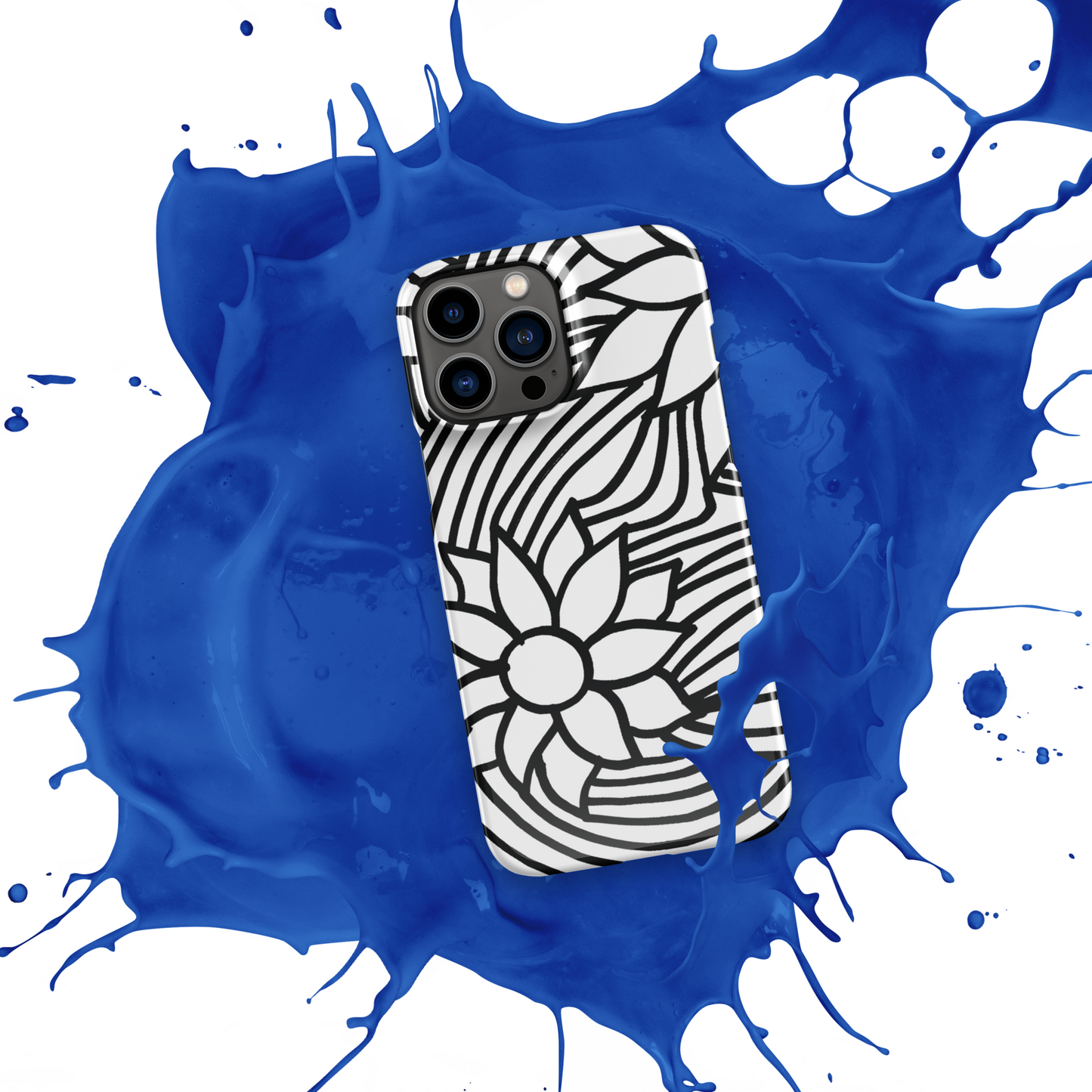 Black And White Flower Ornament | Snap case for iPhone®