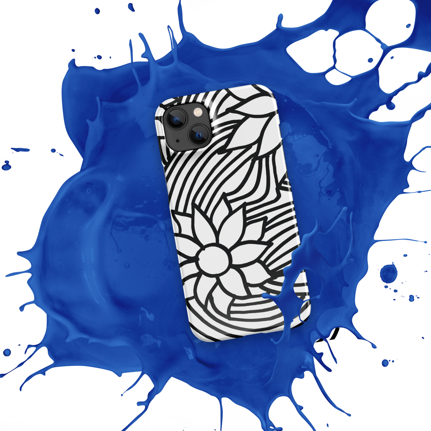 Black And White Flower Ornament | Snap case for iPhone®