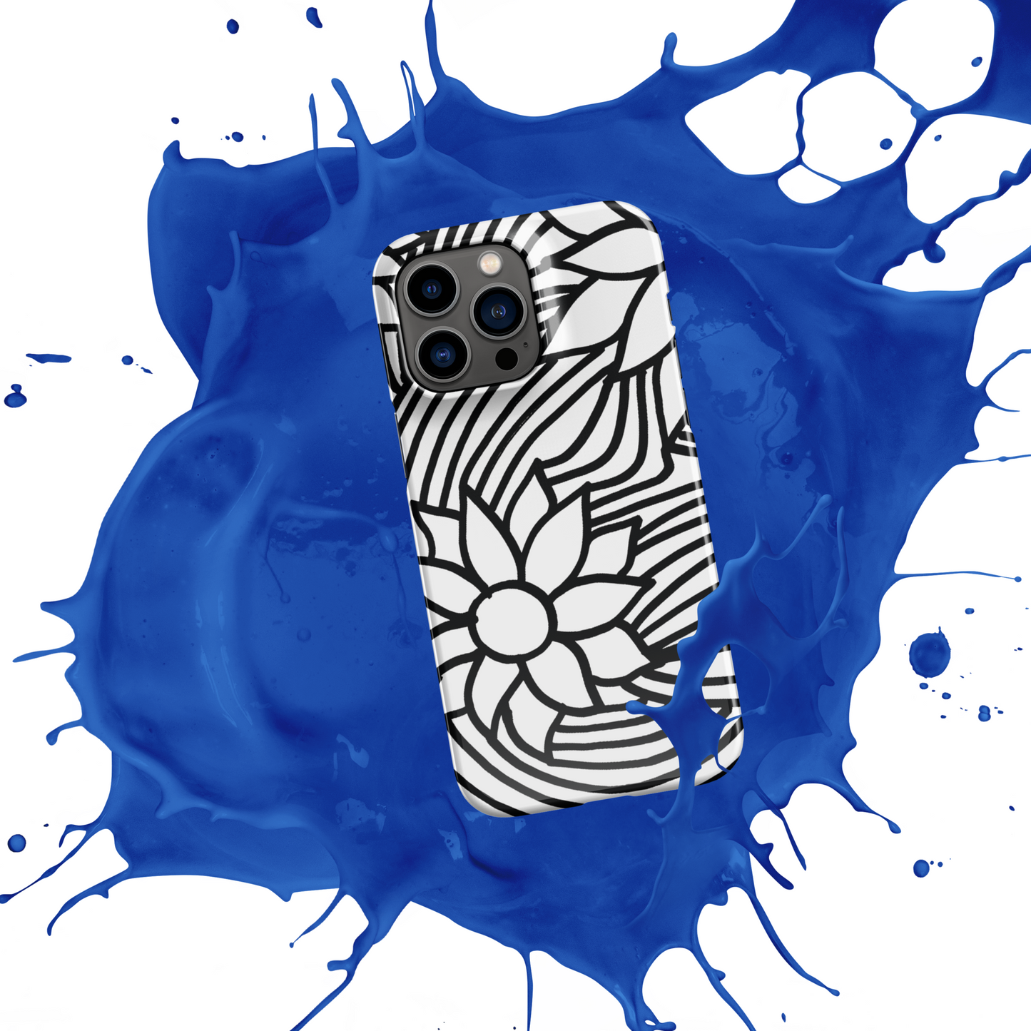 Black And White Flower Ornament | Snap case for iPhone®