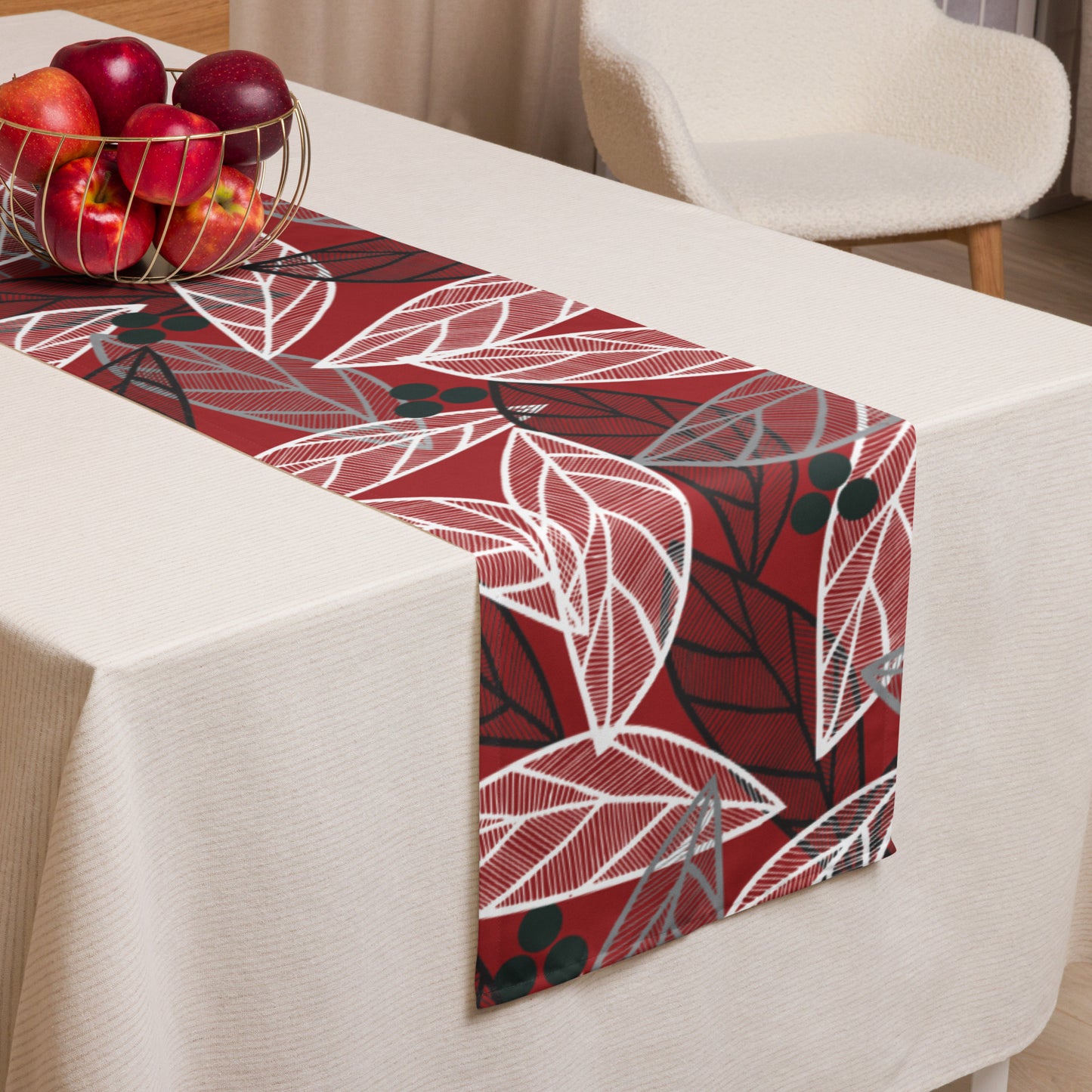 Christmas Leaves | Table runner