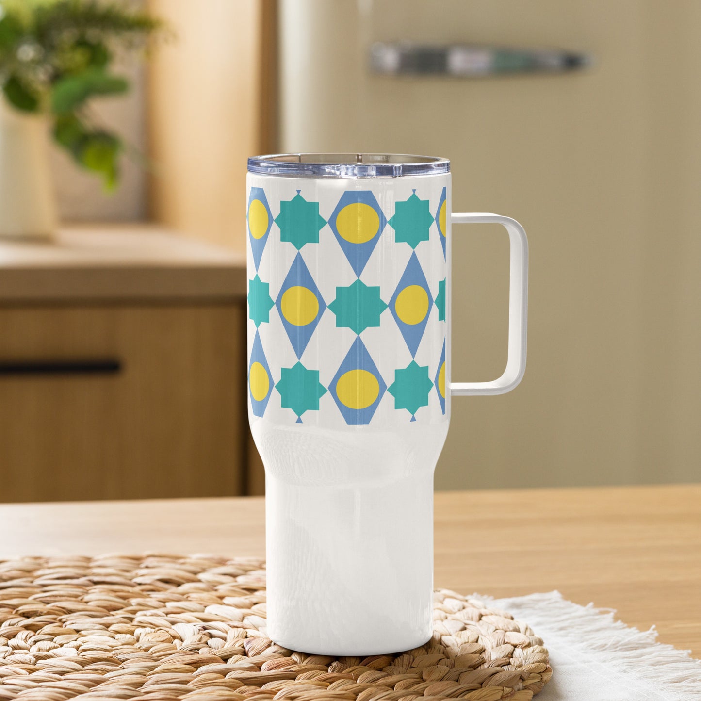 Mediterranean Feeling | Travel mug with a handle