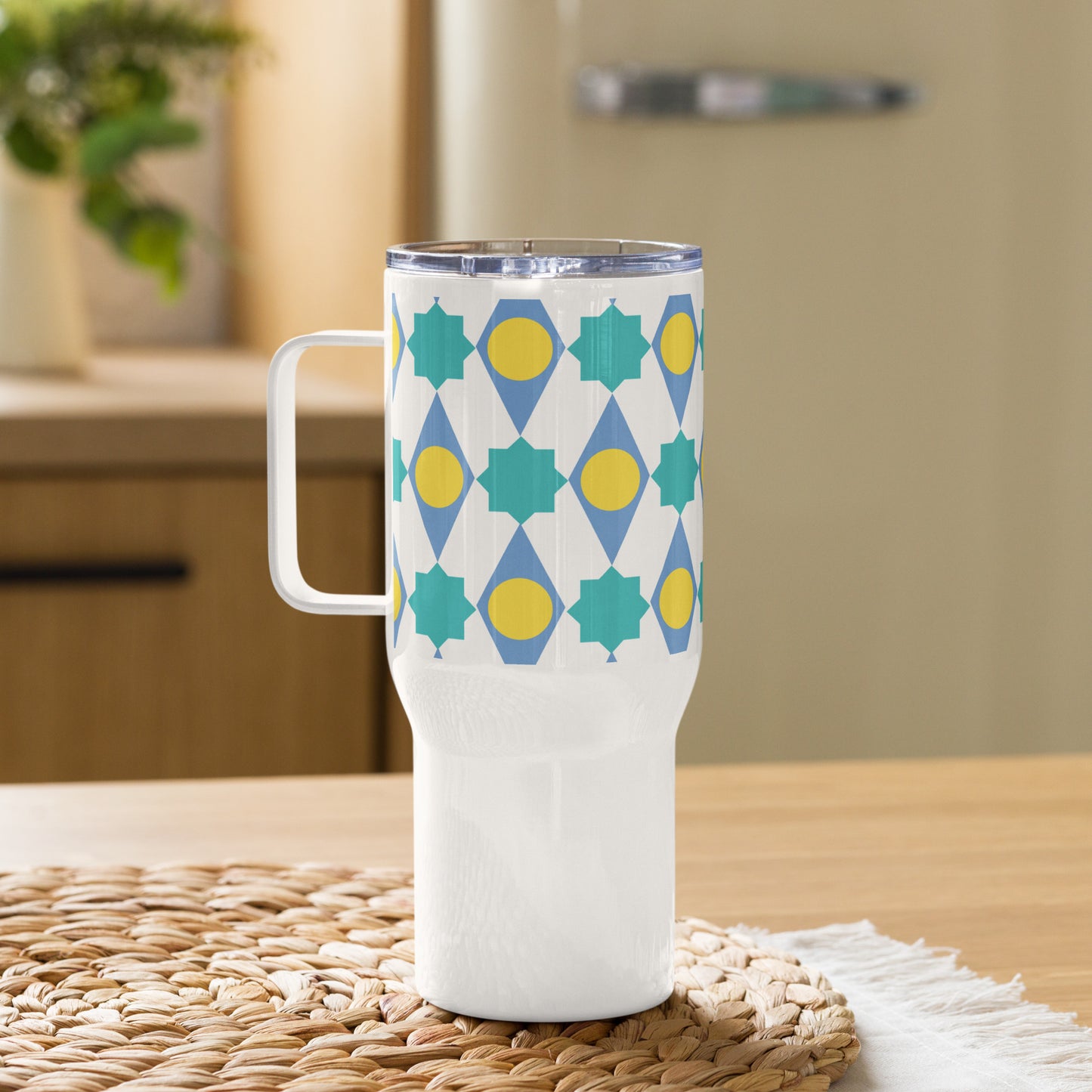 Mediterranean Feeling | Travel mug with a handle