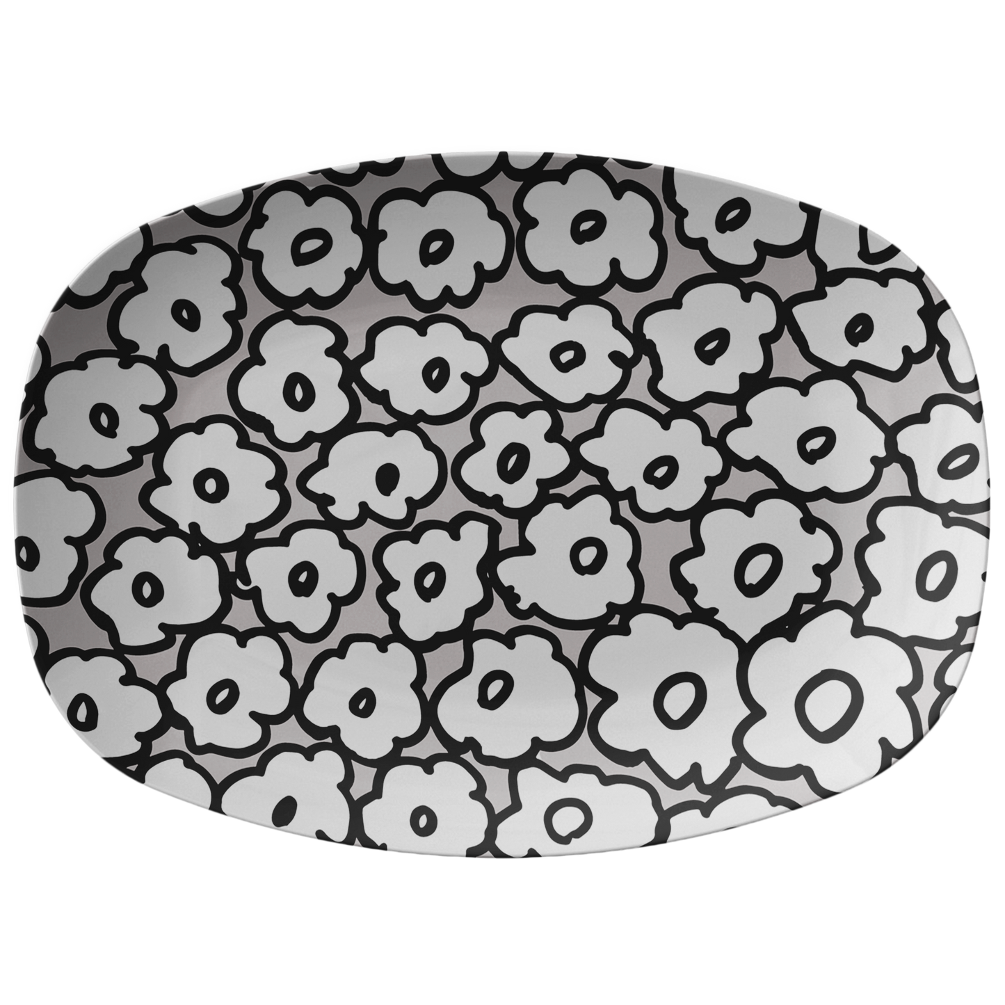 Happy White Flowers | Platter