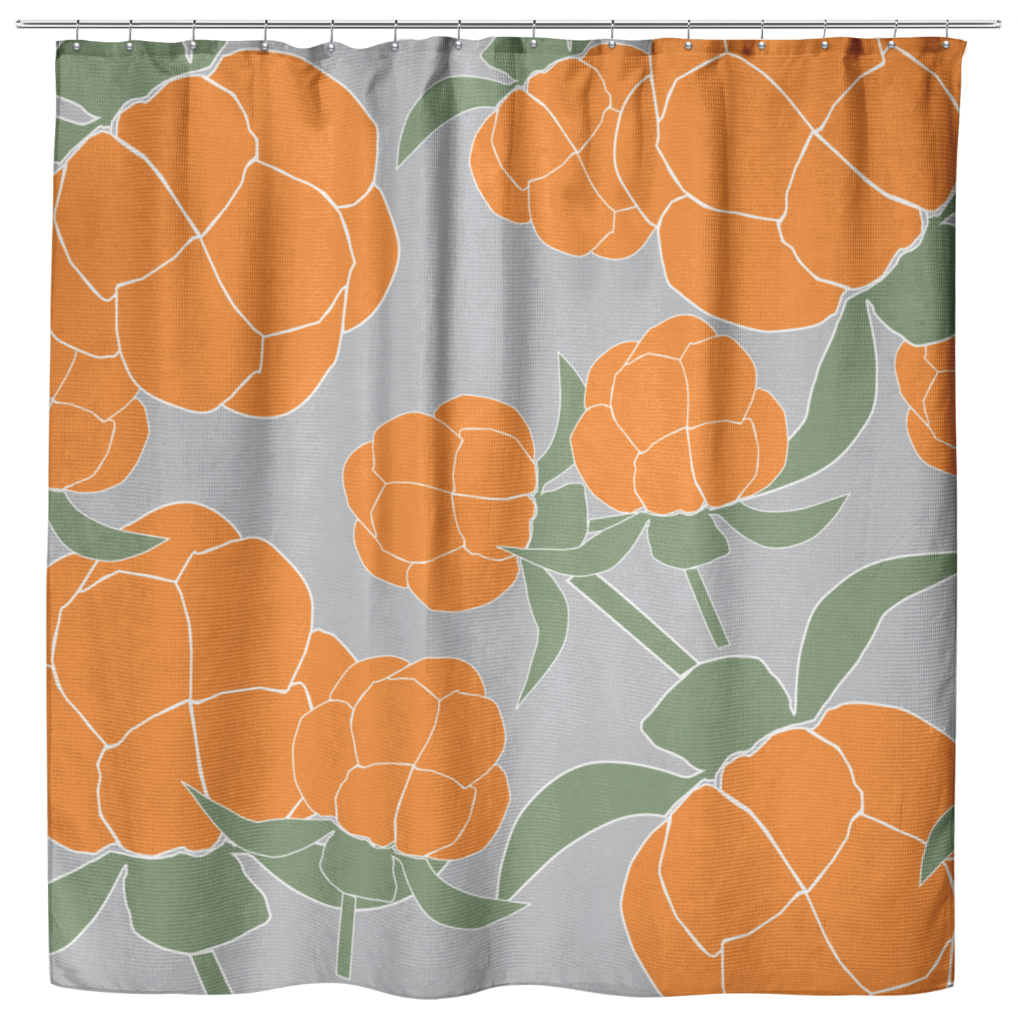 Lakka Ornament | Cloth Shower Curtain