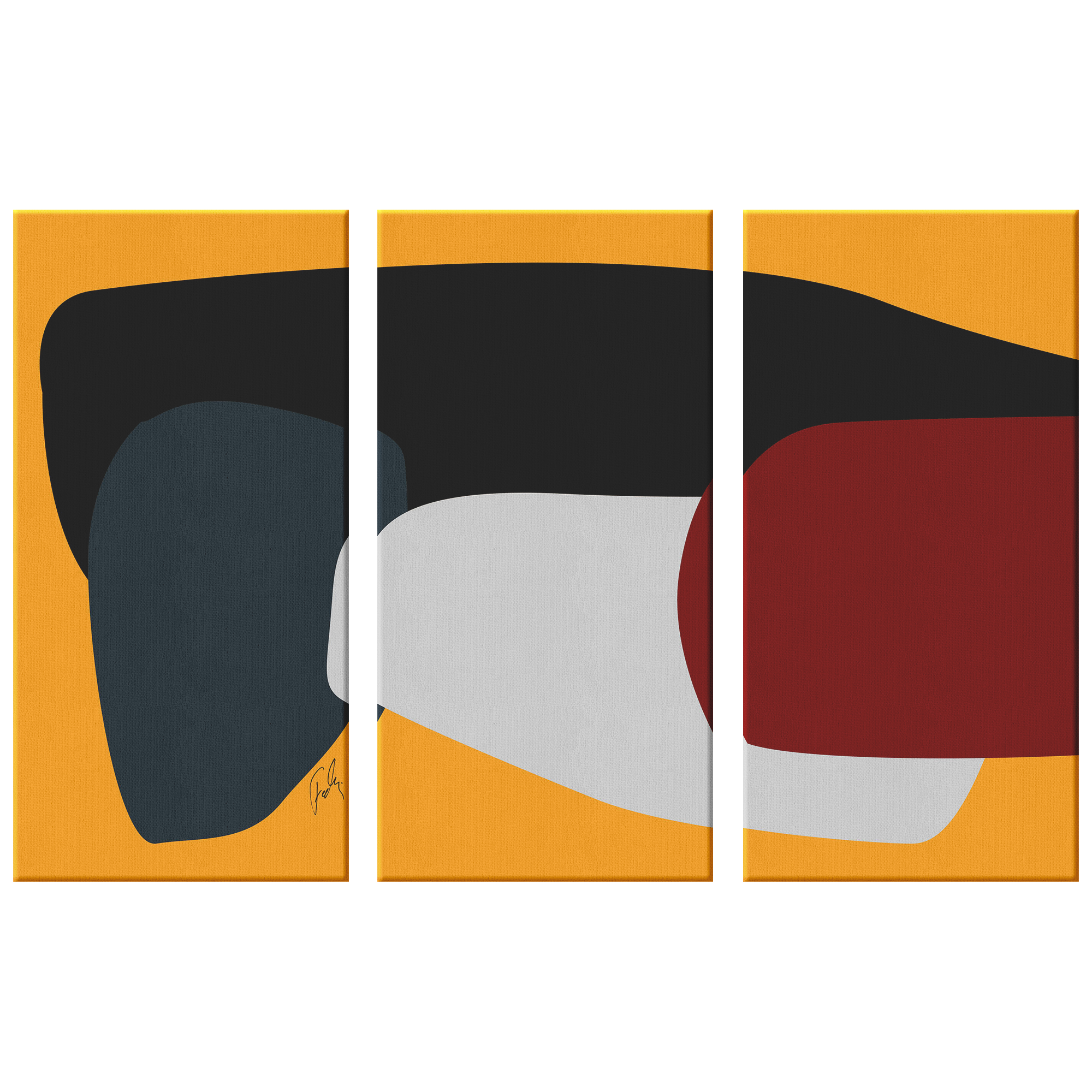 Stones | 3 Piece Canvas