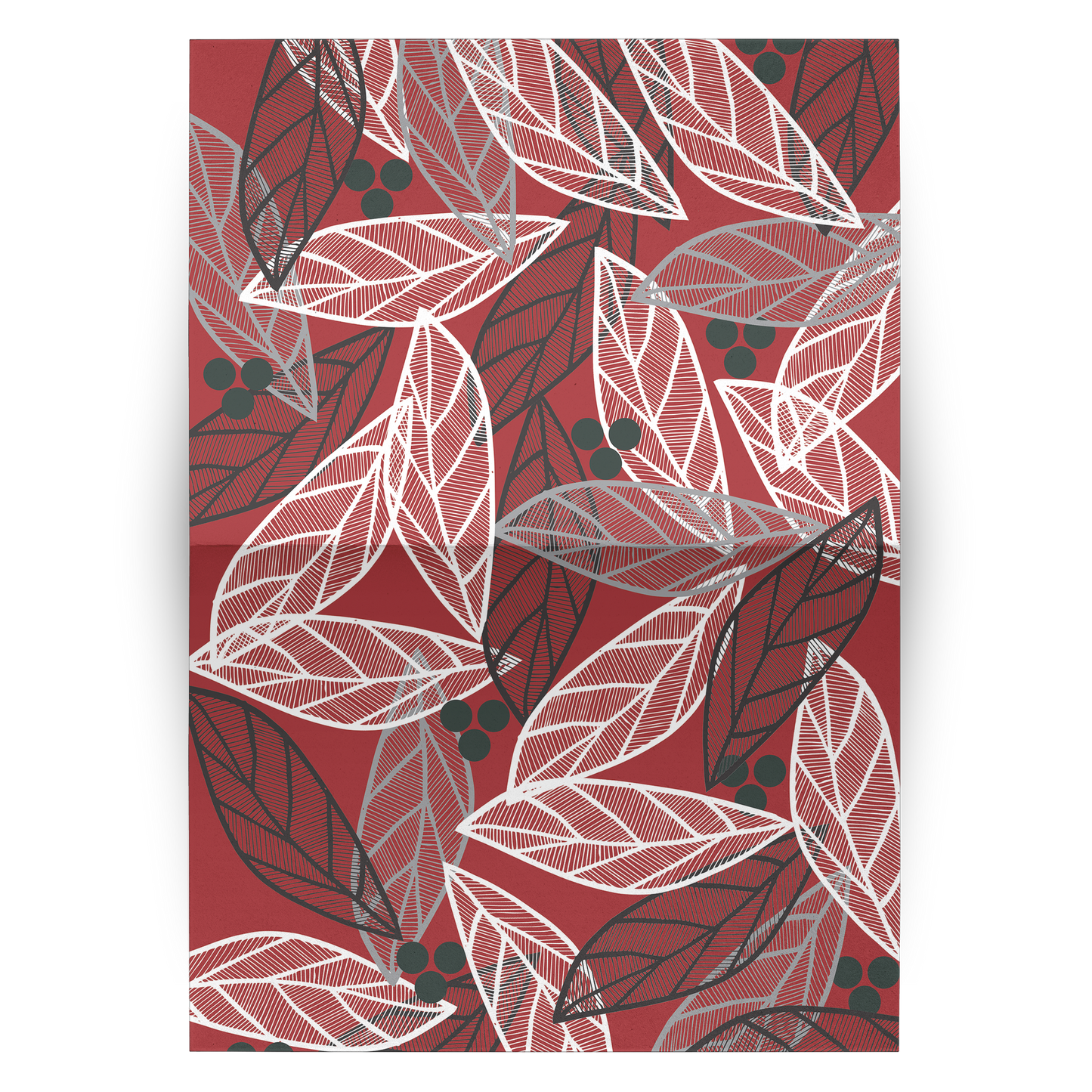 Christmas Leaves | Greeting Cards