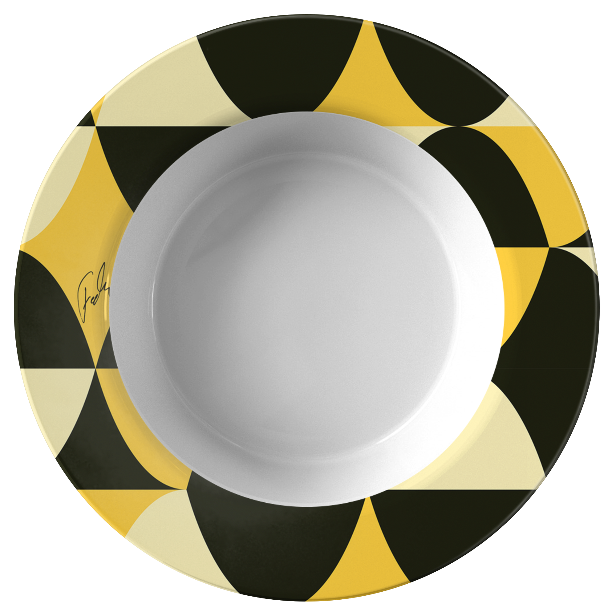 Yellow and Black Eggs | Bowl