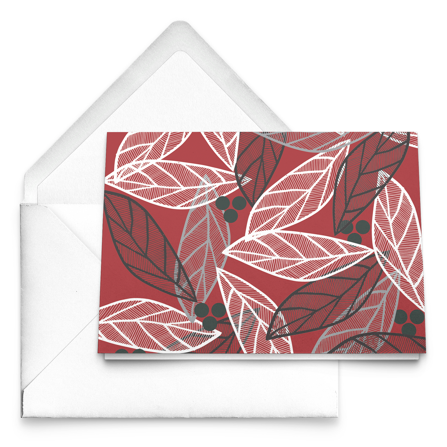 Christmas Leaves | Greeting Cards