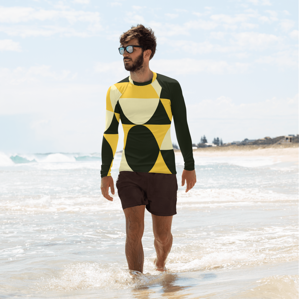 Yellow and Black Eggs | Men's Rash Guard