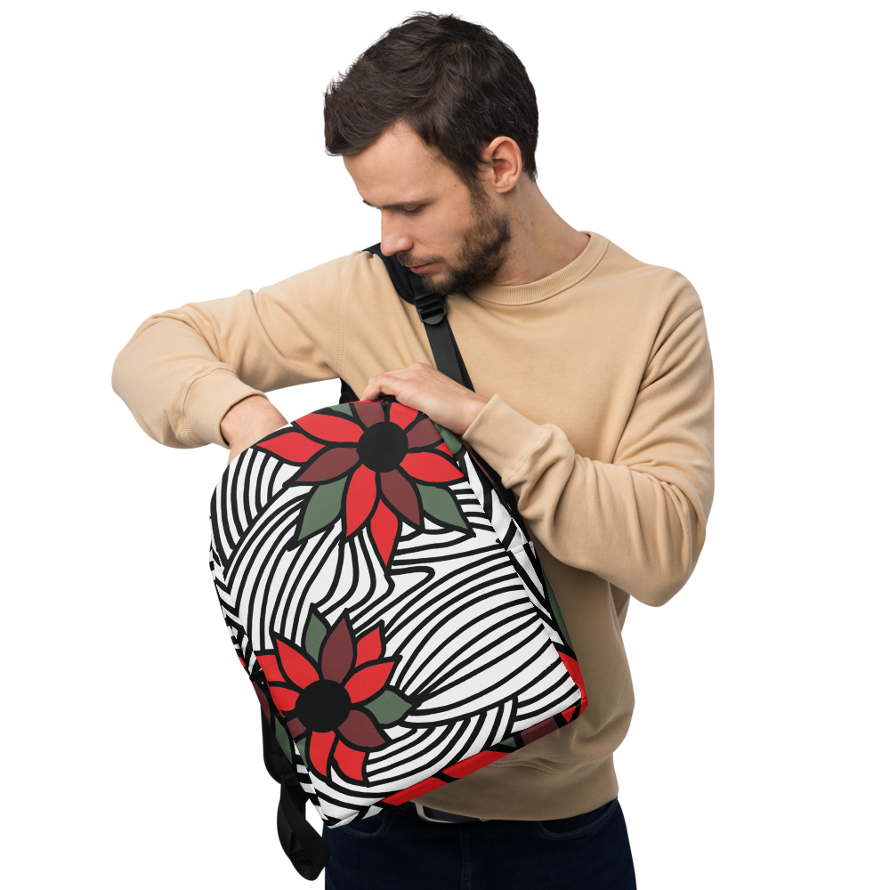 Christmas Flowers | Minimalist Backpack