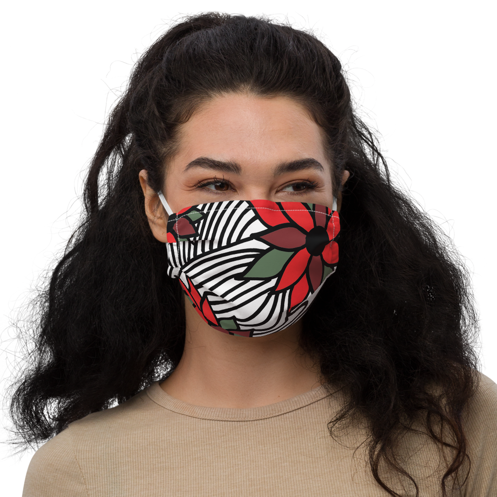 Christmas Flowers | Face Mask