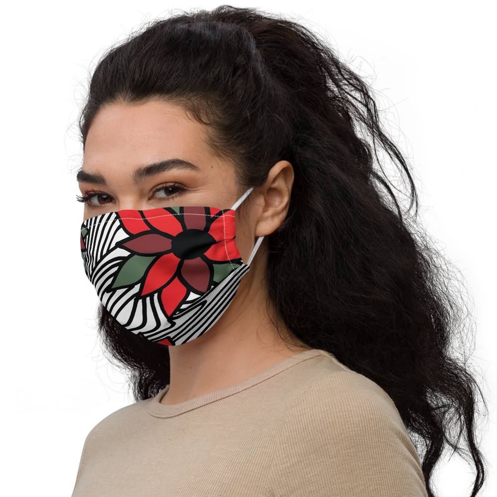 Christmas Flowers | Face Mask