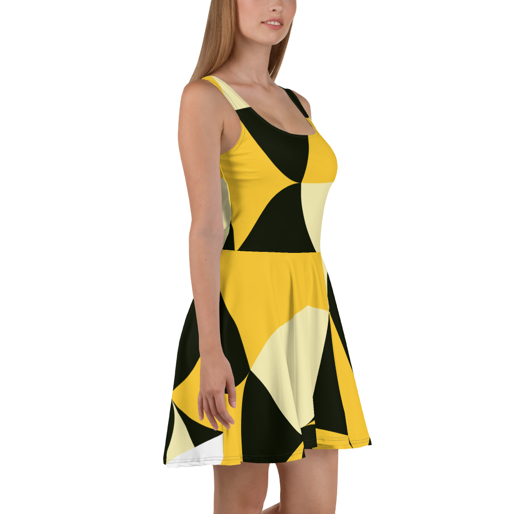 Yellow and Black Eggs | Skater Dress