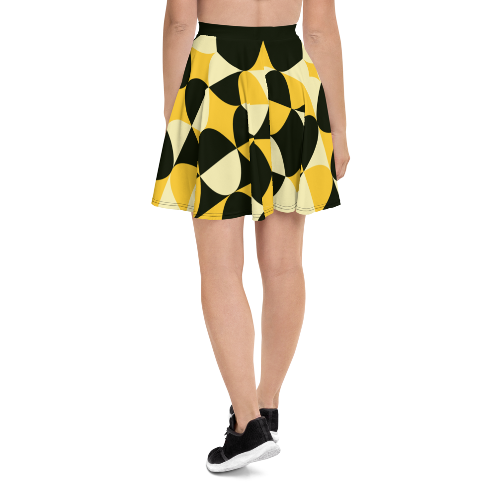 Yellow and Black Eggs | Skater Skirt