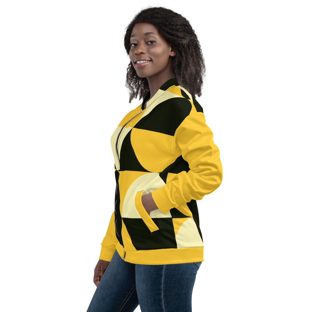 Yellow and Black Eggs | Bomber Jacket