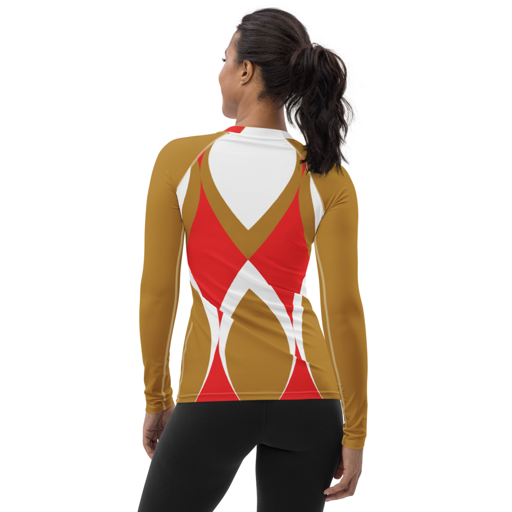 Golden Eye Christmas | Women's Rash Guard