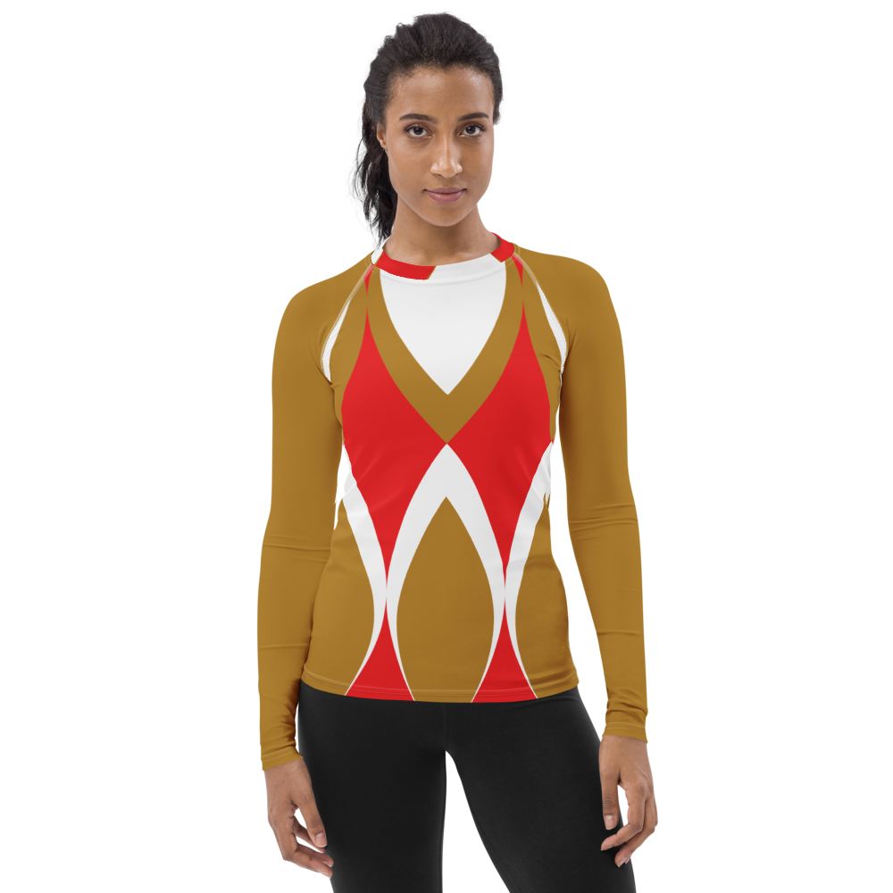 Golden Eye Christmas | Women's Rash Guard