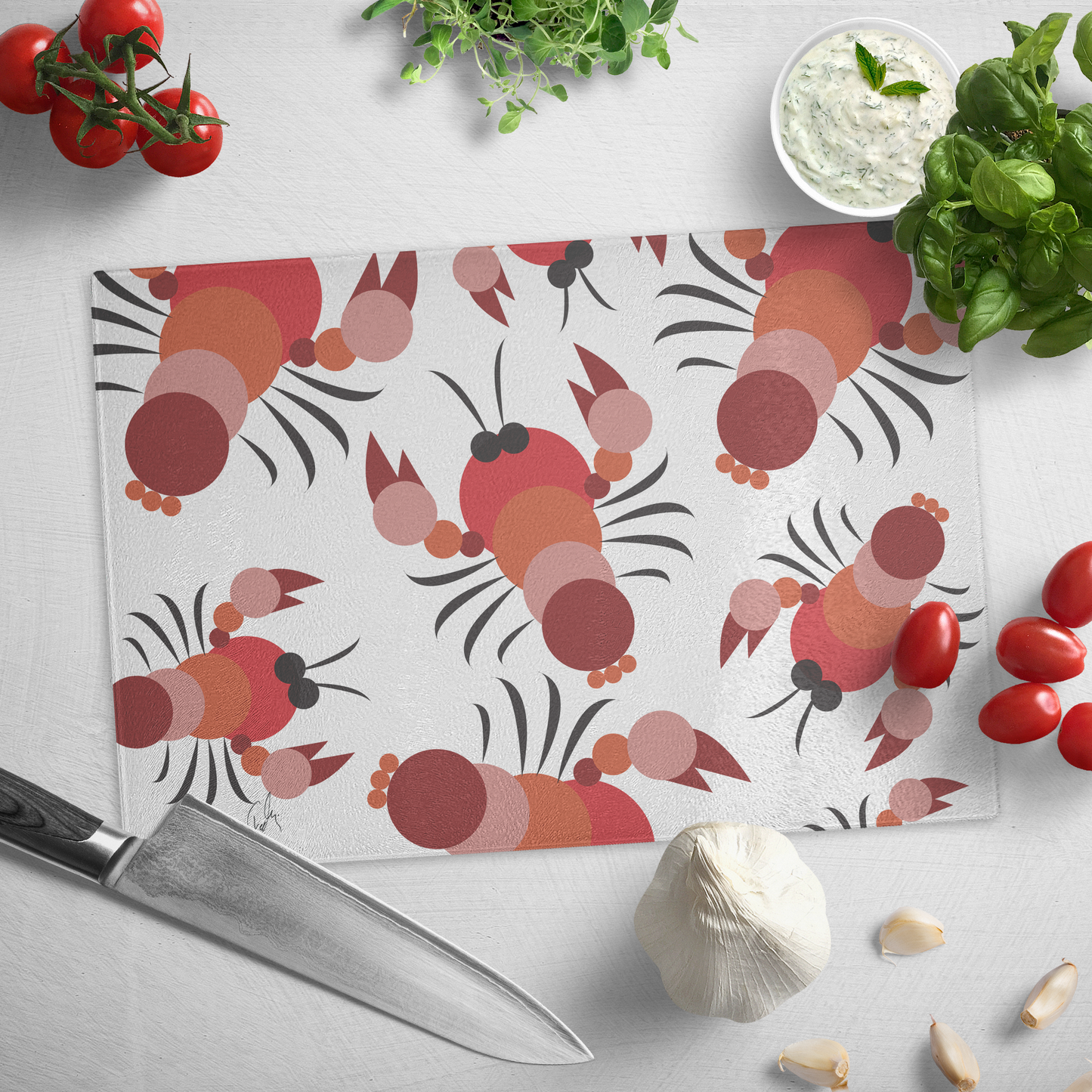 Rapujuhlat | Glass Cutting Board