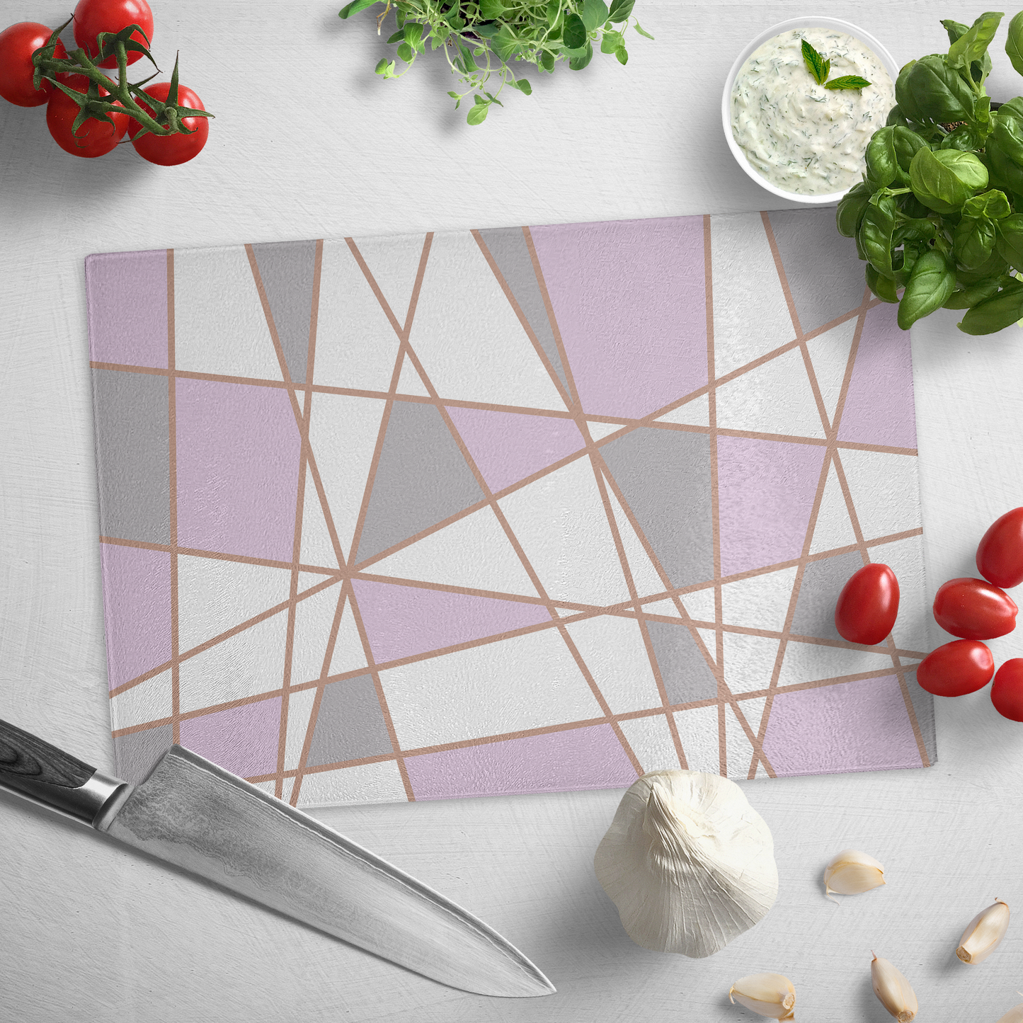 Spring Ornament | Glass Cutting Board