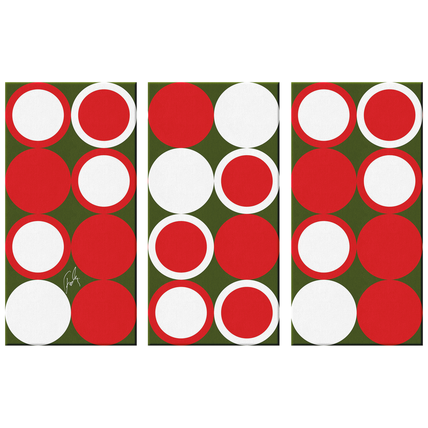 Christmas Balls | 3 Piece Canvas
