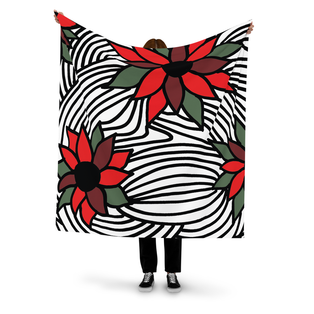 Christmas Flowers | Recycled Polyester Fabric