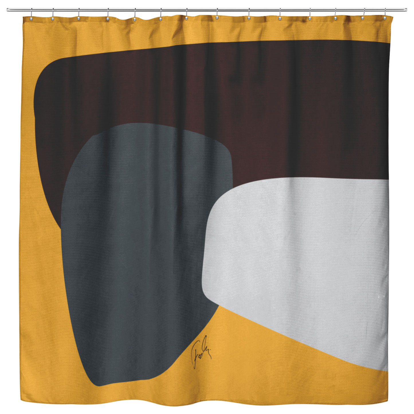 Stones | Cloth Shower Curtain