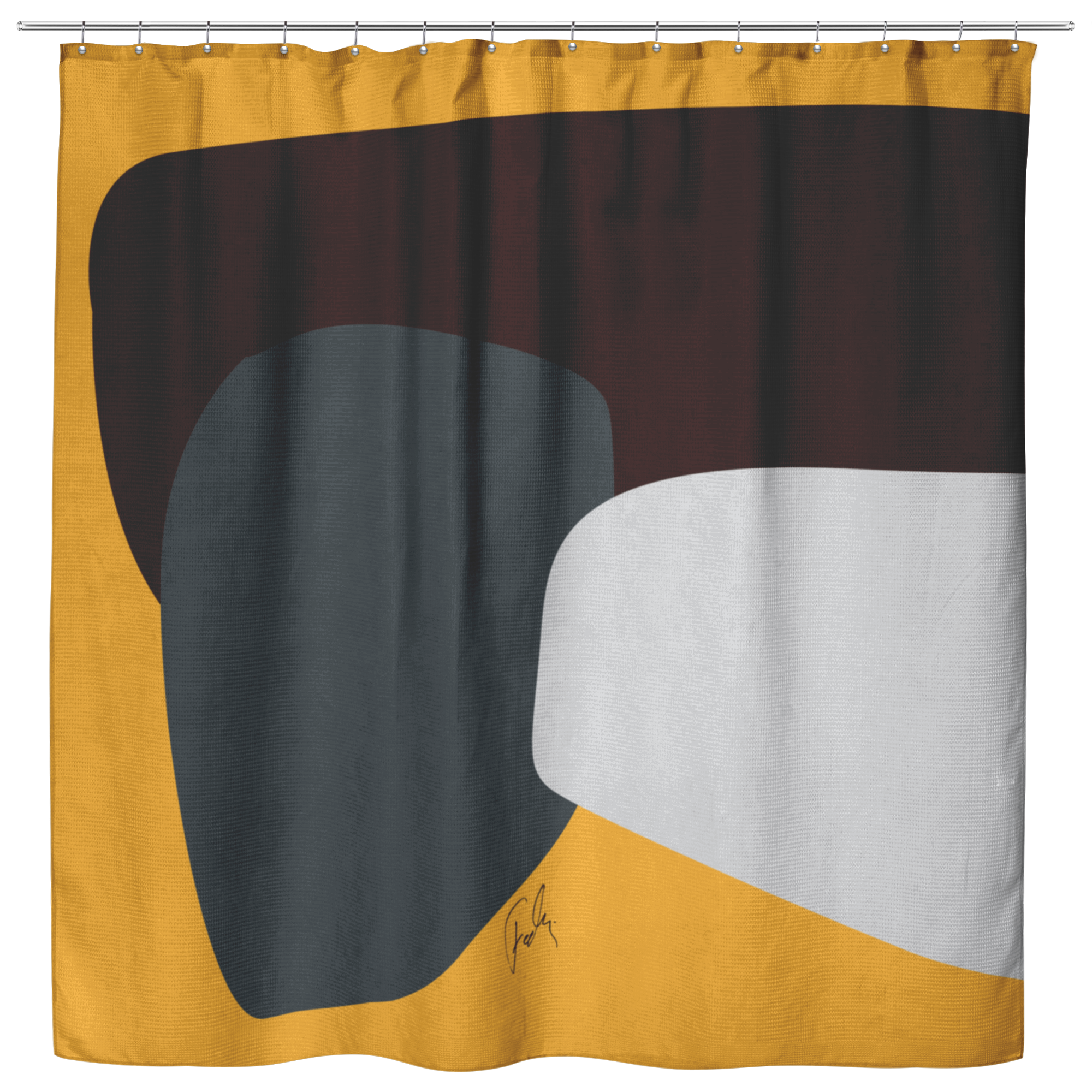 Stones | Cloth Shower Curtain