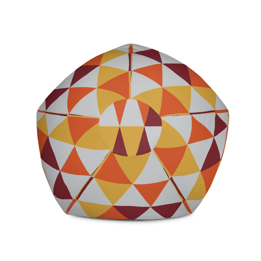 Autumn Triangles | Bean Bag Chair