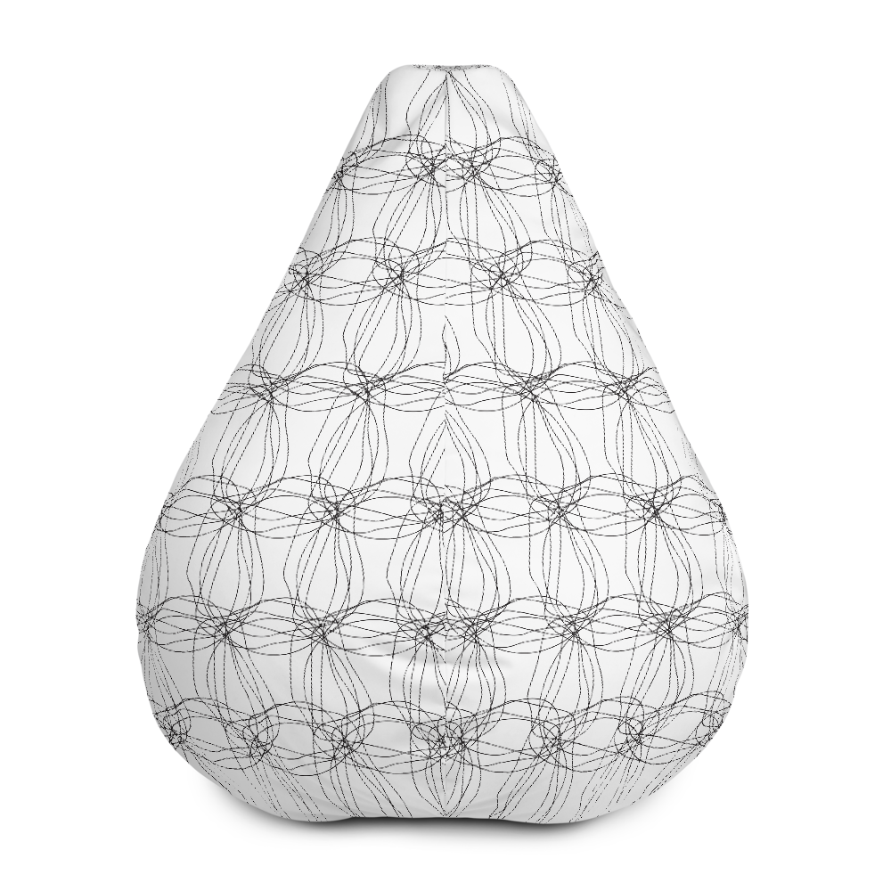 Ornament Graphic Flowers | Bean Bag Chair
