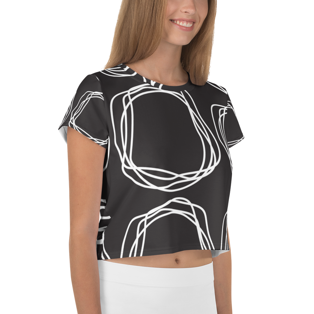 White Flowers | Crop Tee