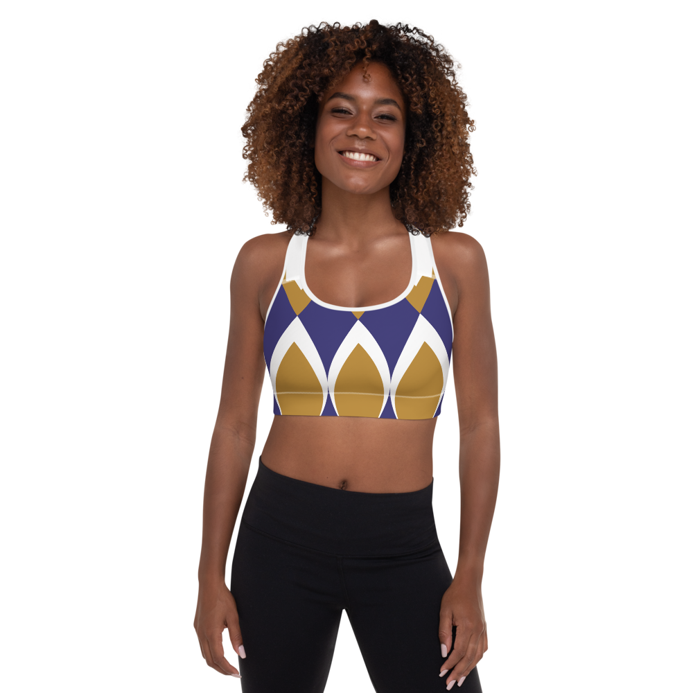 Golden Eye Ornament | Padded Sports Bra