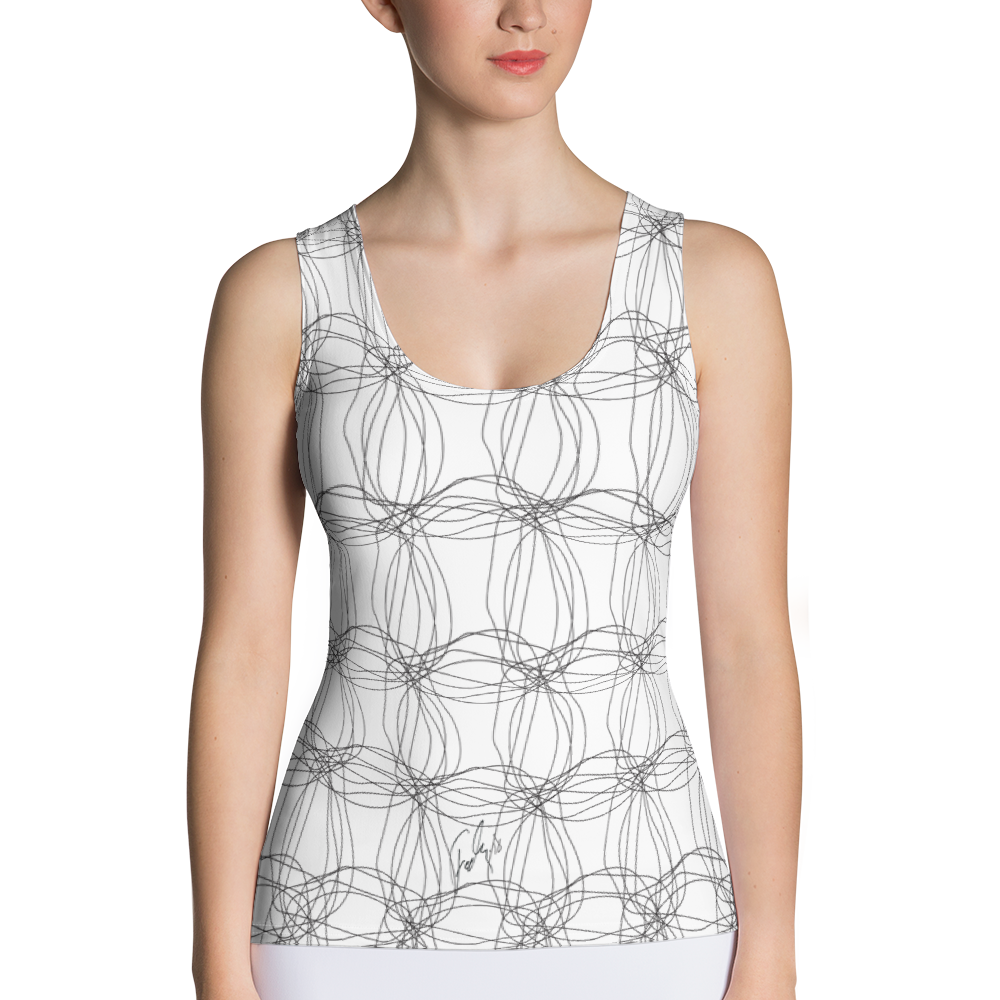 Ornament Graphic Flowers | Women's Tank Top