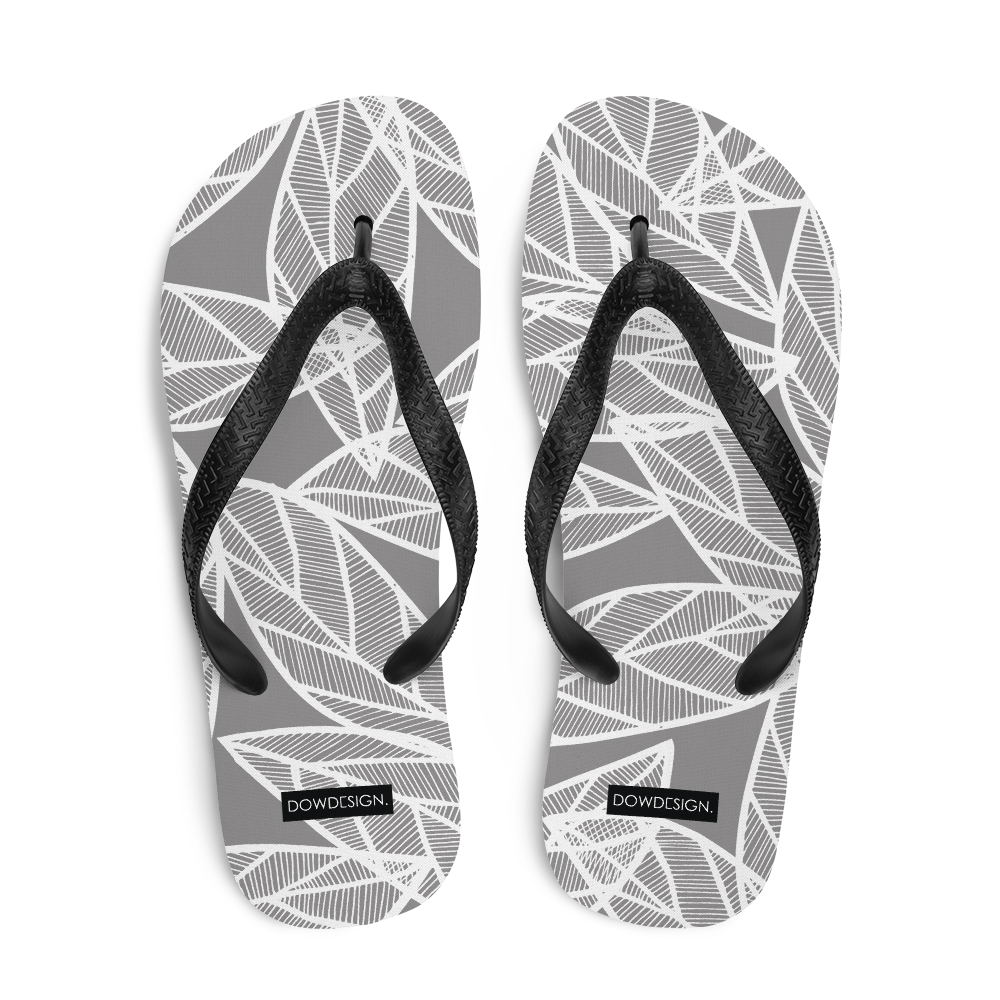 Messy White Leaves | Flip-Flops