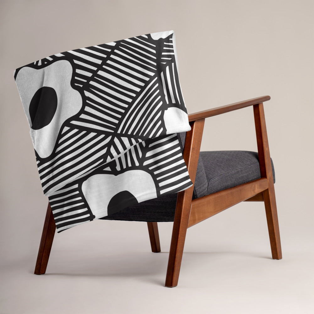 Black Ornament | Throw Blanket
