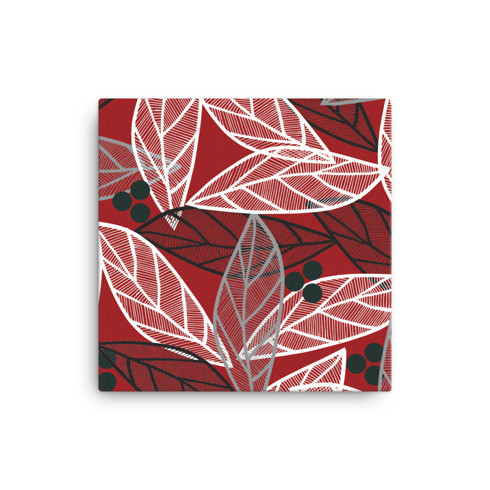 Christmas Leaves | Canvas