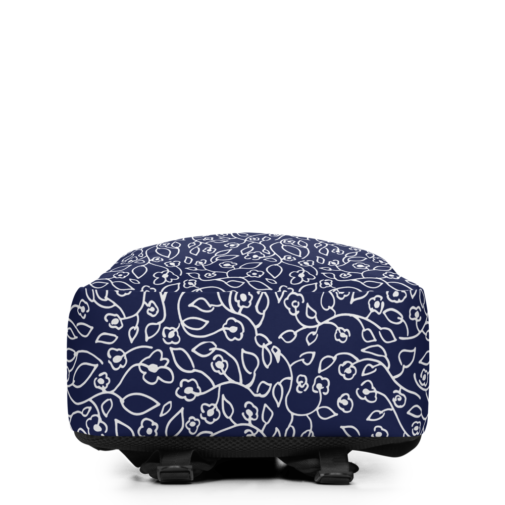 White Small Flowers | Minimalist Backpack