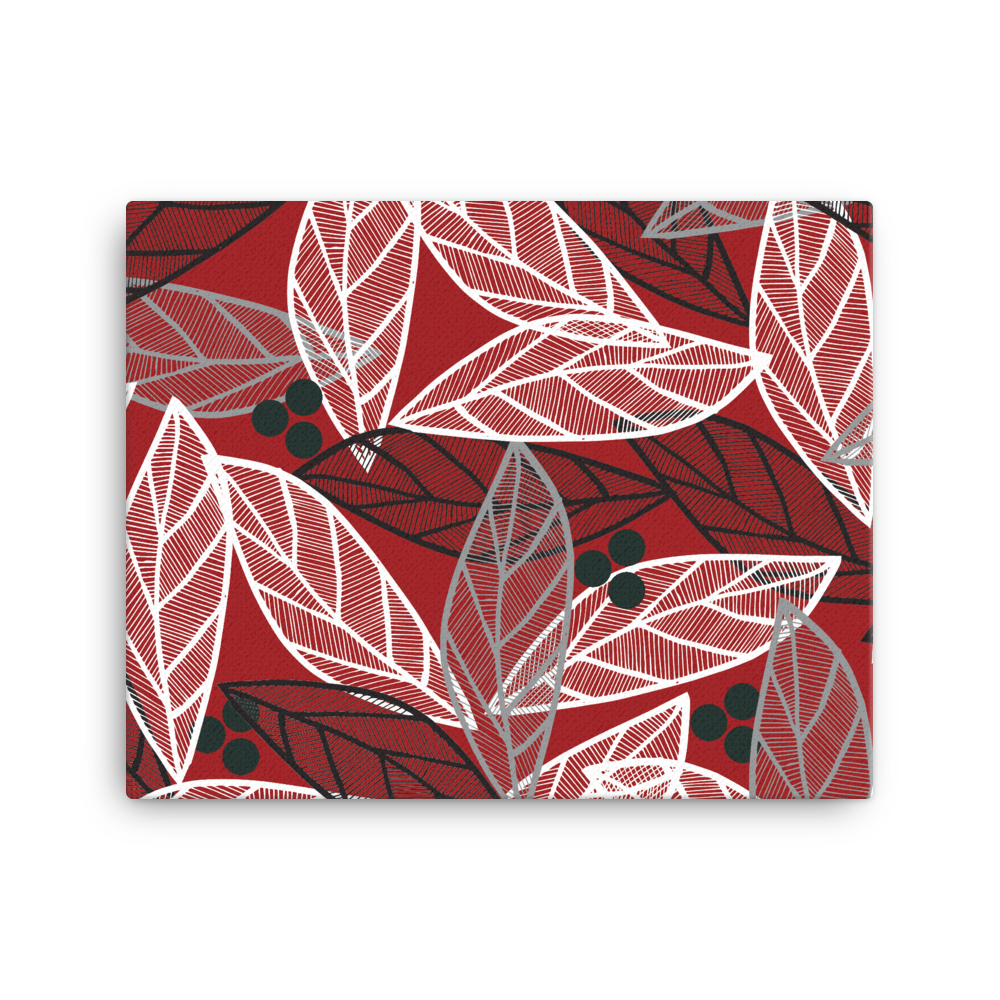 Christmas Leaves | Canvas