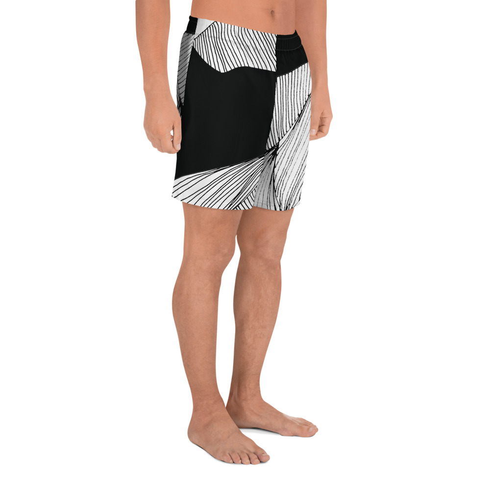 Black and White Day | Men's Athletic Long Shorts