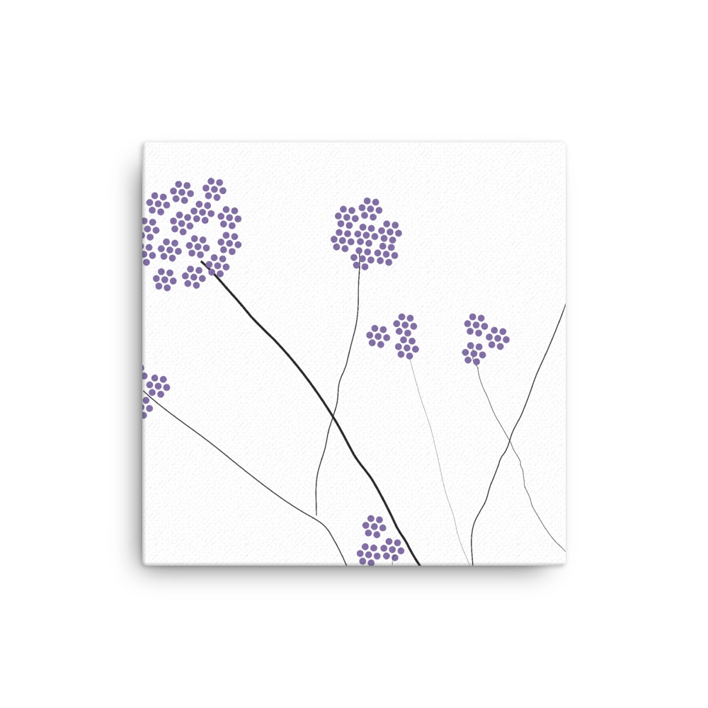 Purple Small Flowers | Canvas