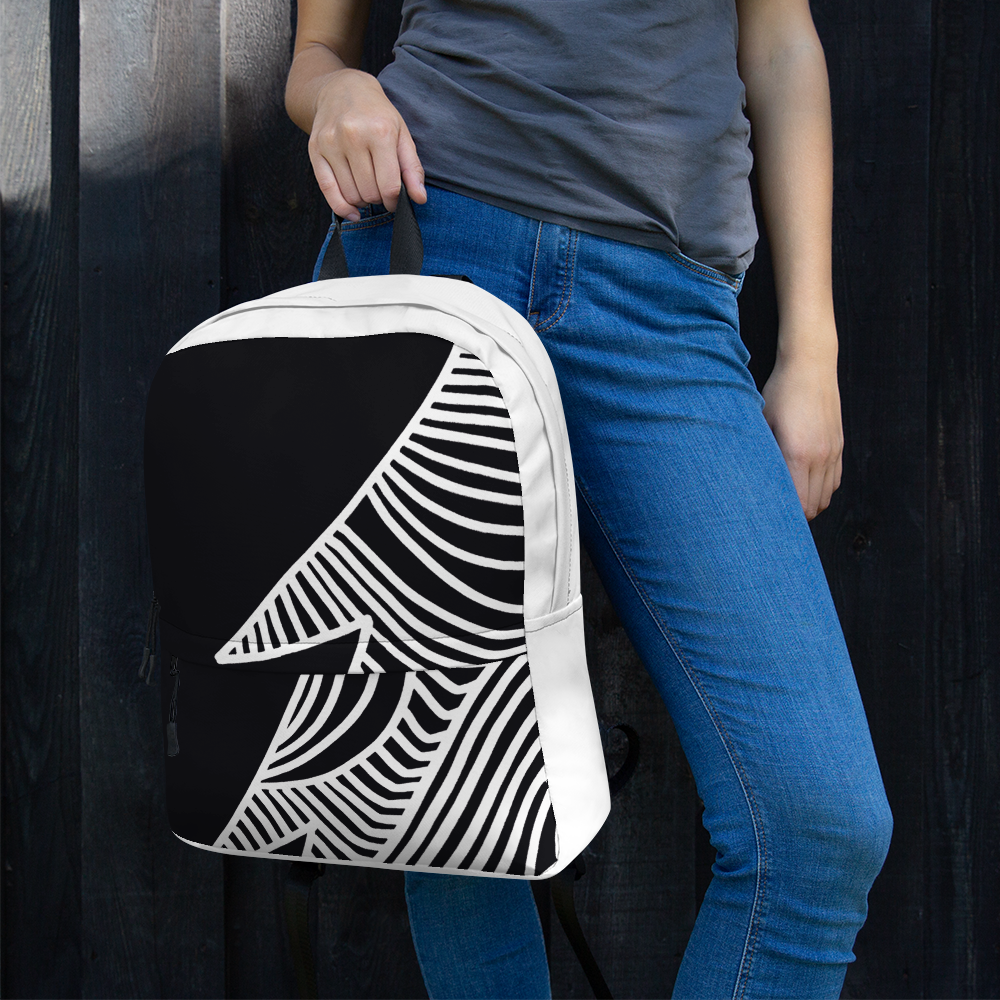 Stars and Trees Black | Backpack