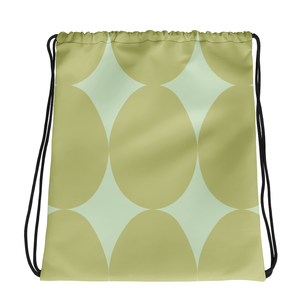 Easter Pattern Olive | Drawstring Bag