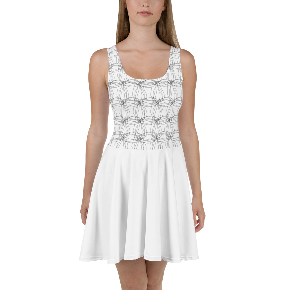 Ornament Graphic Flowers | Skater Dress