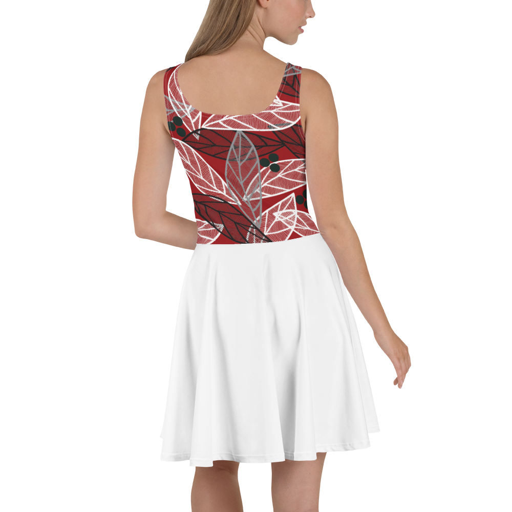 Christmas Leaves | Skater Dress